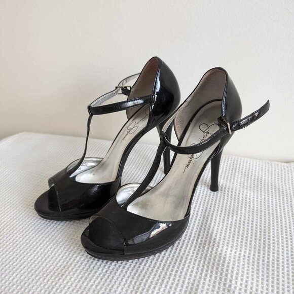 Black Jessica Simpson Stiletto Heels - Picture 2 of 5